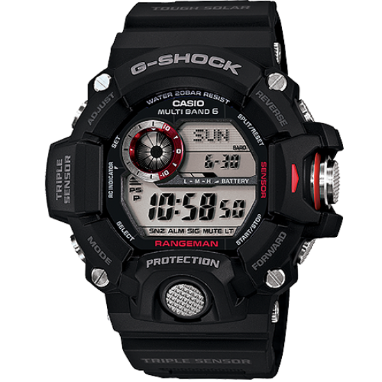 Casio Rangeman G-Shock Black Solar Atomic - GW9400-1