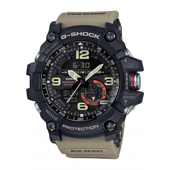 Casio MASTER OF G, MUDMASTER Brown Band - GG1000-1A5