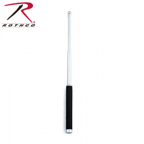 ROTHCO EXPANDABLE BATON W/SHEATH / CHROME - 21'' 