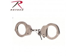 ROTHCO DOUBLE LOCK HANDCUFF/STEEL-NICKEL PLATED 