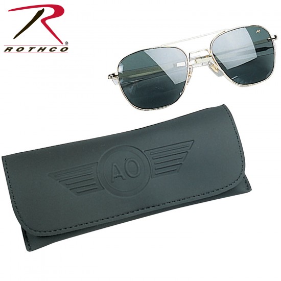 55MM AO ORIGINAL PILOT POLARIZED SUNGLASSES-GOLD