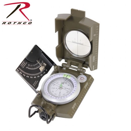 ROTHCO DELUXE OD MARCHING COMPASS 