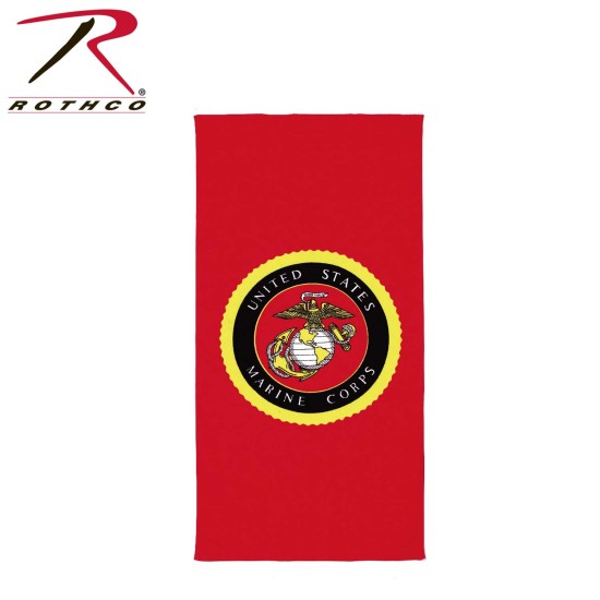 ROTHCO BEACH TOWEL-MILITARY INSIGNIA / 30''X60'' 