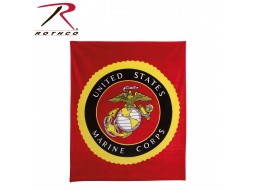 ROTHCO MILITARY INSIGNIA FLEECE BLKTS-50''X60'' 