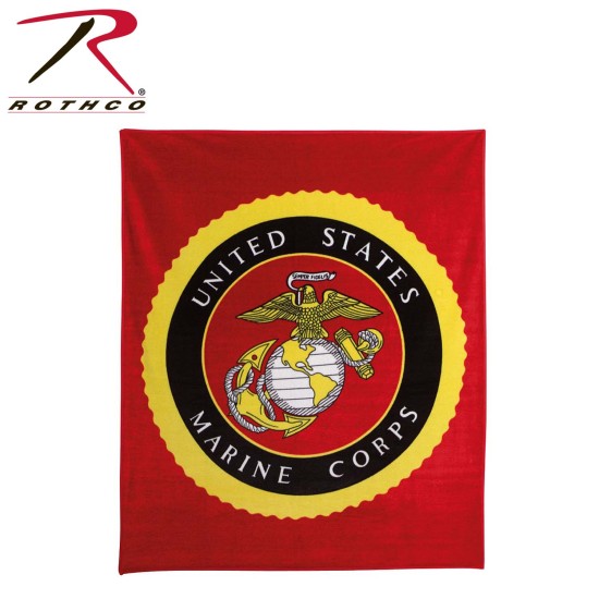 ROTHCO MILITARY INSIGNIA FLEECE BLKTS-50''X60'' 