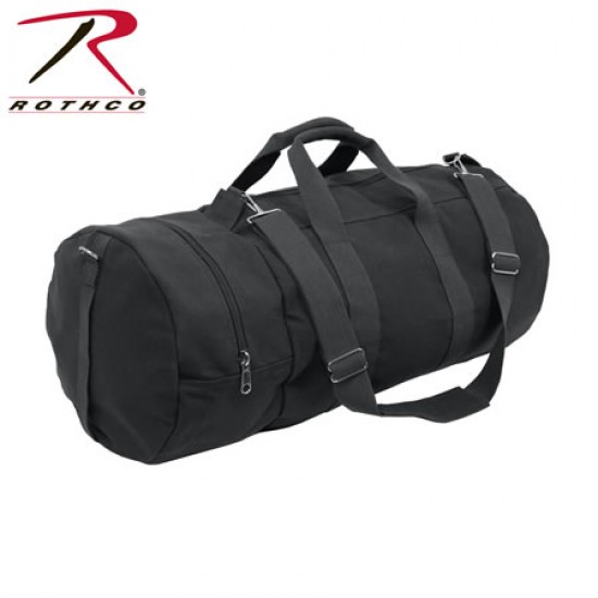 ROTHCO CANVAS DOUBLE ENDER SPORTS BAG-BLACK/30'' 