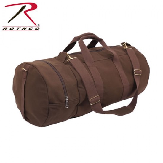 CANVAS DOUBLE ENDER SPORTS BAG - EARTH BROWN/30''