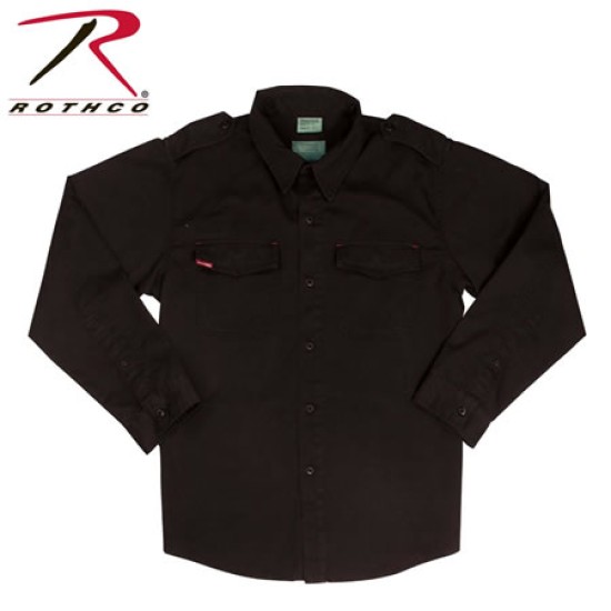 ROTHCO VINTAGE BDU SHIRT - BLACK  