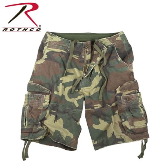 ROTHCO VINTAGE INFANTRY SHORTS - WOODLAND  