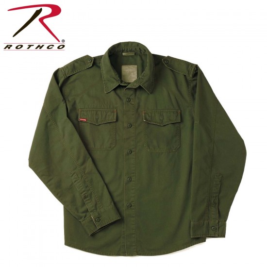 ROTHCO VINTAGE BDU SHIRT - OLIVE DRAB  