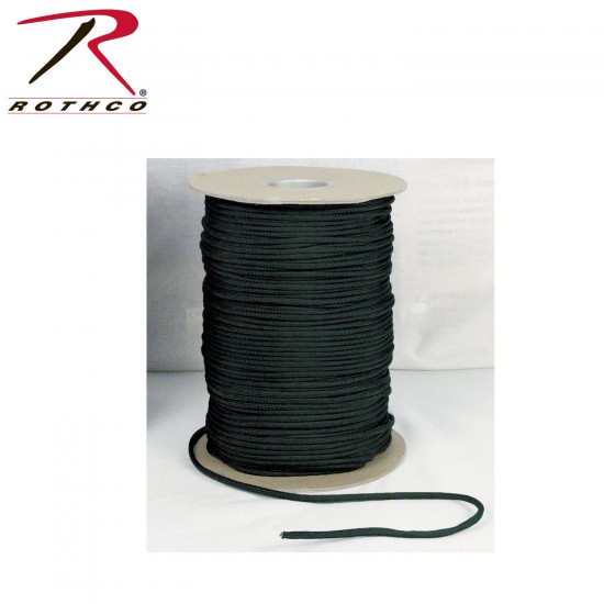 ROTHCO NYLON PARACORD 550LB 1000 FT SPOOL/BLACK 