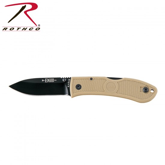 KABAR DOZIER FOLDING HUNTER KNIFE-COYOTE(4062CB)