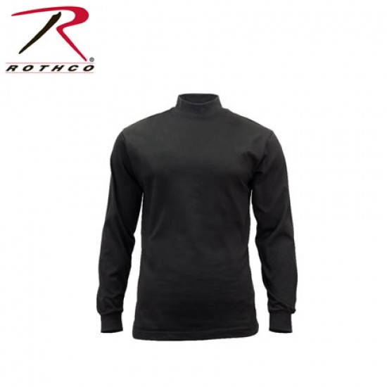 ROTHCO MOCK TURTLENECK - BLACK