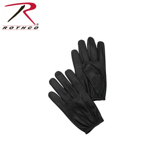 ROTHCO LEATHER POLICE DUTY SEARCH GLOVES-BLACK  