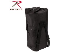 ROTHCO GI TYPE DOUBLE STRAP DUFFLE BAG - BLACK  