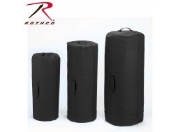 ROTHCO CANVAS ZIPPER DUFFLE BAG / 25'' X 42''- BLK