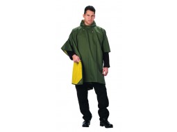 ROTHCO REVERSIBLE RUBBERIZED PONCHO - OD/YELLOW 