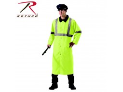 ROTHCO REFLECTIVE RAIN PARKA - SAFETY GREEN/BLK 