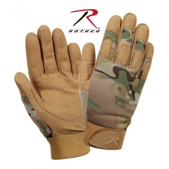 ROTHCO L/W ALL PURPOSE DUTY GLOVES-MULTICAM