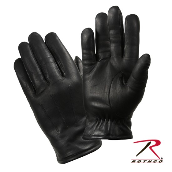 ROTHCO COLD WEATHER LEATHER POLICE GLOVES-BLACK 