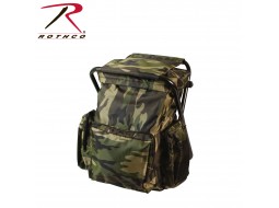 ROTHCO BACKPACK & STOOL COMBO PACK - WOODLAND   