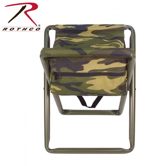 ROTHCO DELUXE STOOL W/POUCH - WOODLAND CAMO