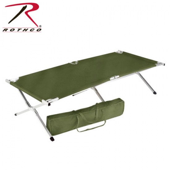 ROTHCO GI STYLE OVERSIZED ALUMINUM CAMP COT-OD  