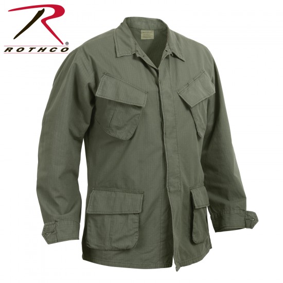 ROTHCO OD VINTAGE VIETNAM FATIGUE SHIRT - R/S   