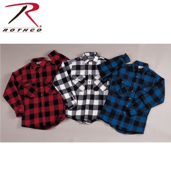 ROTHCO HEAVY WEIGHT PLAID FLANNEL SHIRT