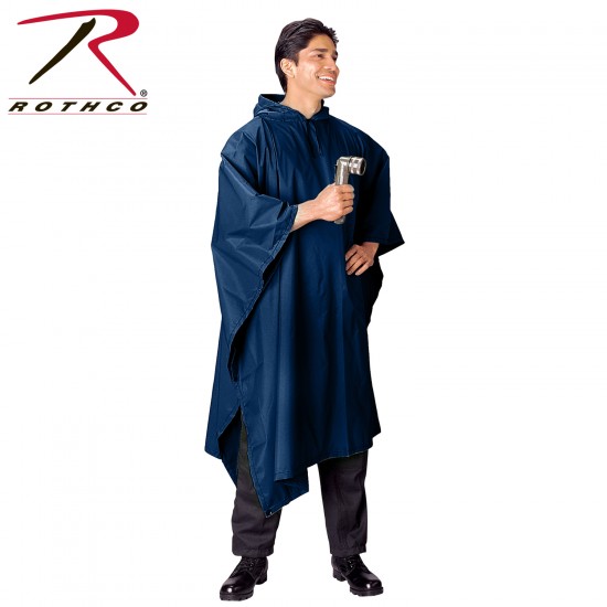 ROTHCO R/S PONCHO - NAVY BLUE 