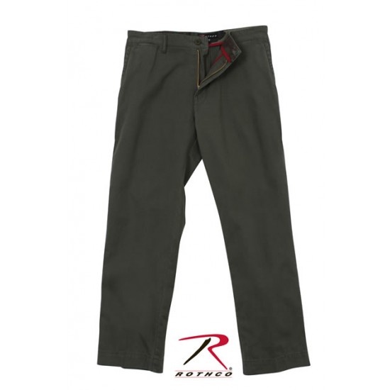 ROTHCO DELUXE 4-POCKET CHINOS - OLIVE DRAB    