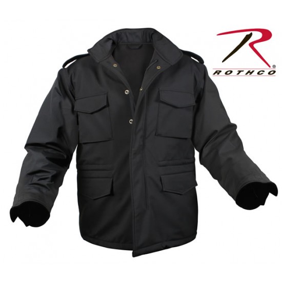 ROTHCO SOFT SHELL TACTICAL M-65 JACKET-BLACK    