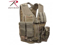 ROTHCO KID'S TACTICAL CROSS DRAW VEST-MULTICAM  