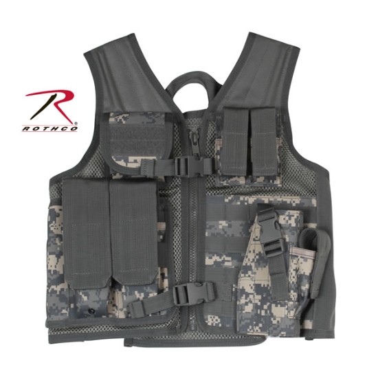 ROTHCO KID'S TACTICAL CROSS DRAW VEST - ACU