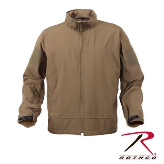 ROTHCO COVERT OPS LTWEIGHT SOFT SHELL JKT-COYOTE