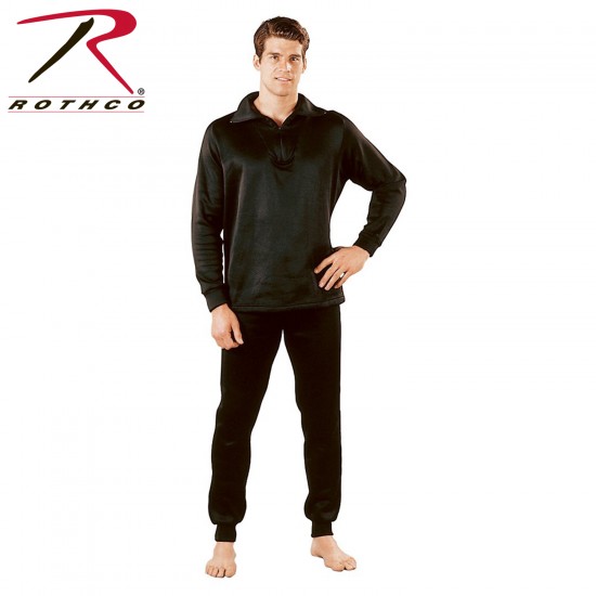 ROTHCO ECWCS POLY ZIP TOP - BLACK 