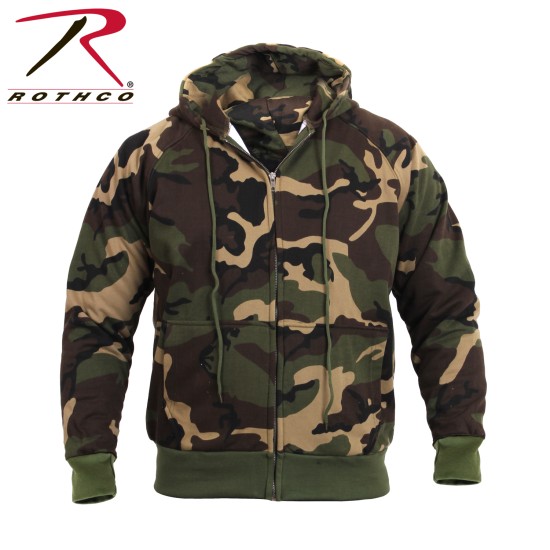 ROTHCO THERMAL LINED ZIPPER HOODIE - CAMO  