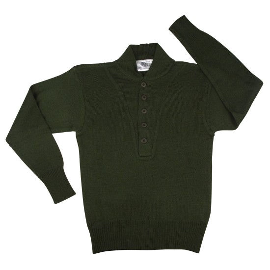 ROTHCO 5-BUTTON ACRYLIC SWEATER   