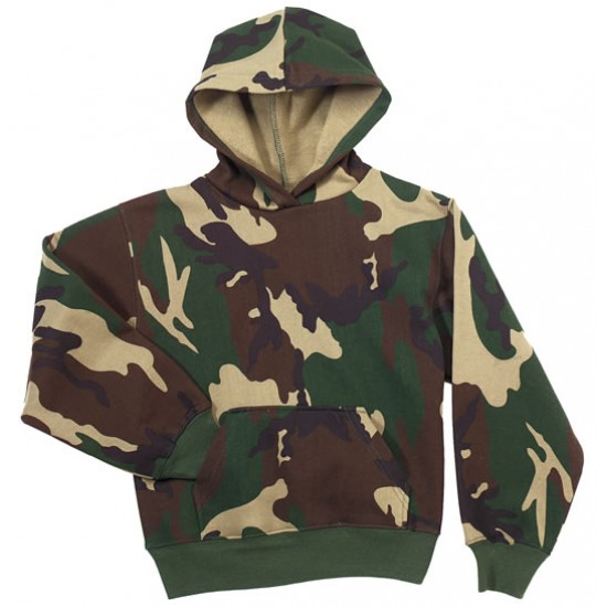 ROTHCO KIDS PULLOVER HOODED SWEATSHIRT - CAMO   