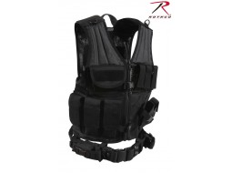 ROTHCO TACTICAL CROSS DRAW VEST - BLACK