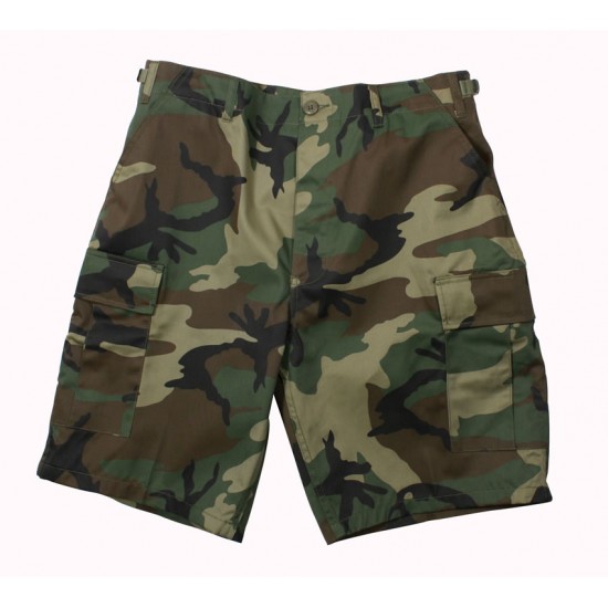 ROTHCO BDU SHORT P/C - WOODLAND CAMO   