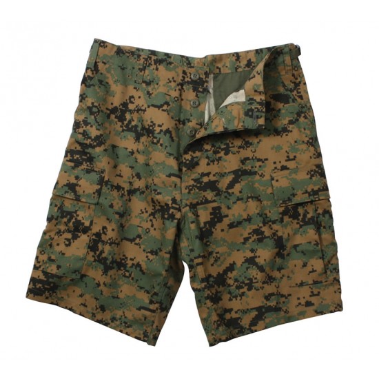 ROTHCO BDU SHORT P/C - WOODLAND DIGITAL CAMO    