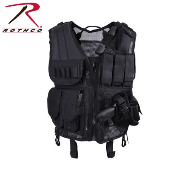 ROTHCO QUICK DRAW TACTICAL VEST - BLACK