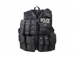 ROTHCO TACTIAL RAID VEST - BLACK  