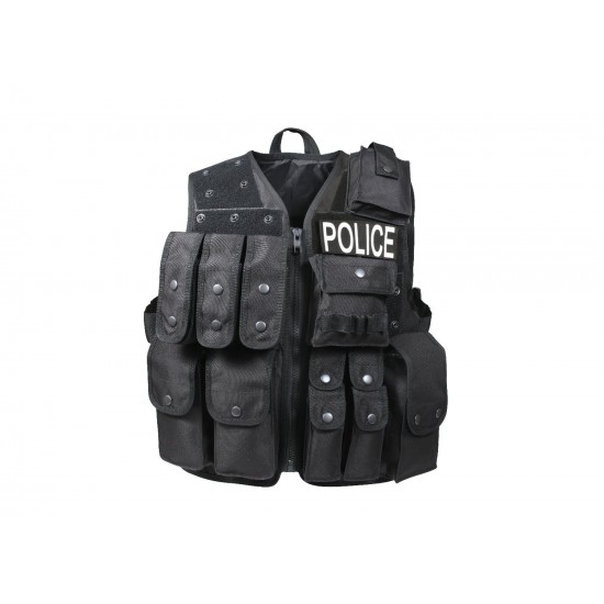 ROTHCO TACTIAL RAID VEST - BLACK  