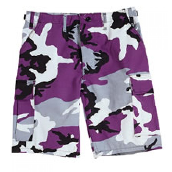 ROTHCO BDU SHORT P/C - ULTRA VIOLET CAMO   