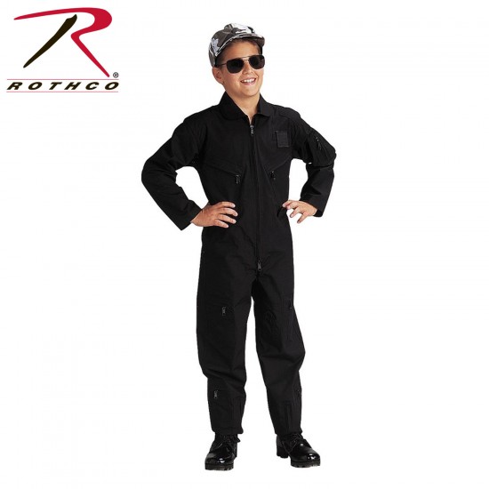 ROTHCO KIDS FLIGHT COVERALL - BLACK    