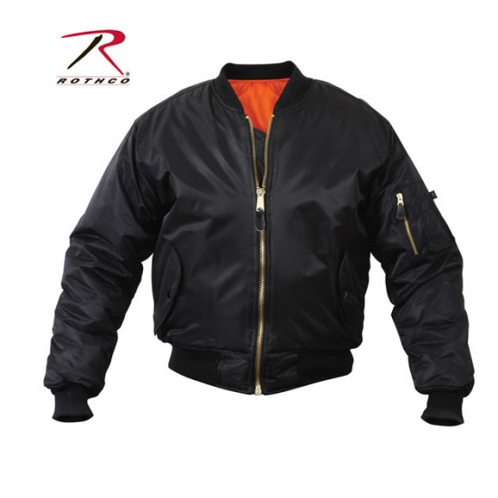 ROTHCO MA-1 FLIGHT JACKET-BLACK  