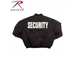 ROTHCO MA-1 FLIGHT JACKET/SECURITY-BLACK   