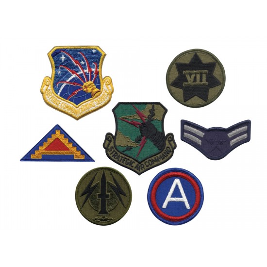 ROTHCO ASSORTED MILITARY PATCHES - 50/BAG  